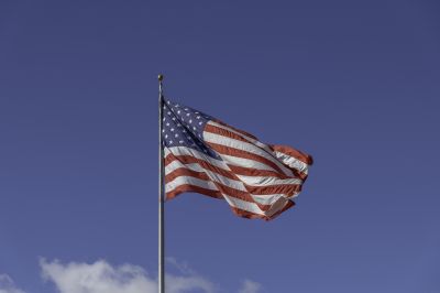 Flagpole Setup in Progress